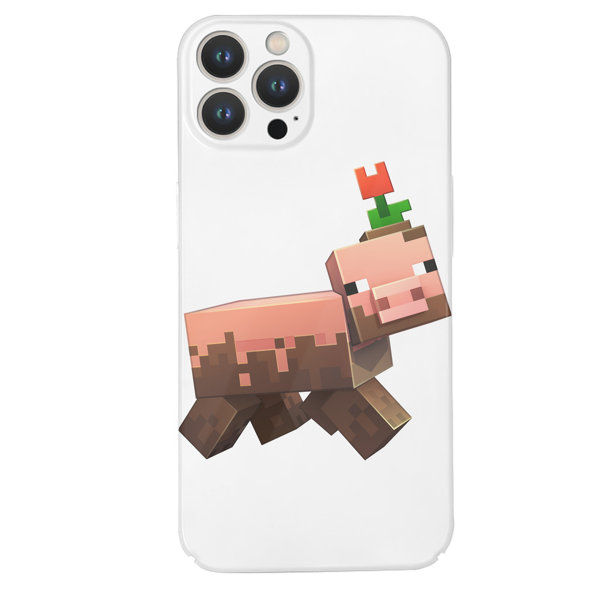 （画像用） マインクラフト ブロックの世界 Minecraft MC Block world 【iPhone 14シリーズ対応】ハードケース